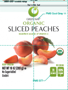IQF Organic Sliced Peaches